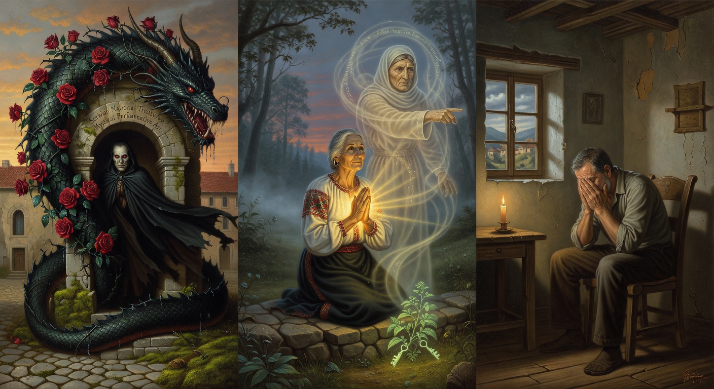 Srpsko narodno blago i legende: Mistični performativni umetnost